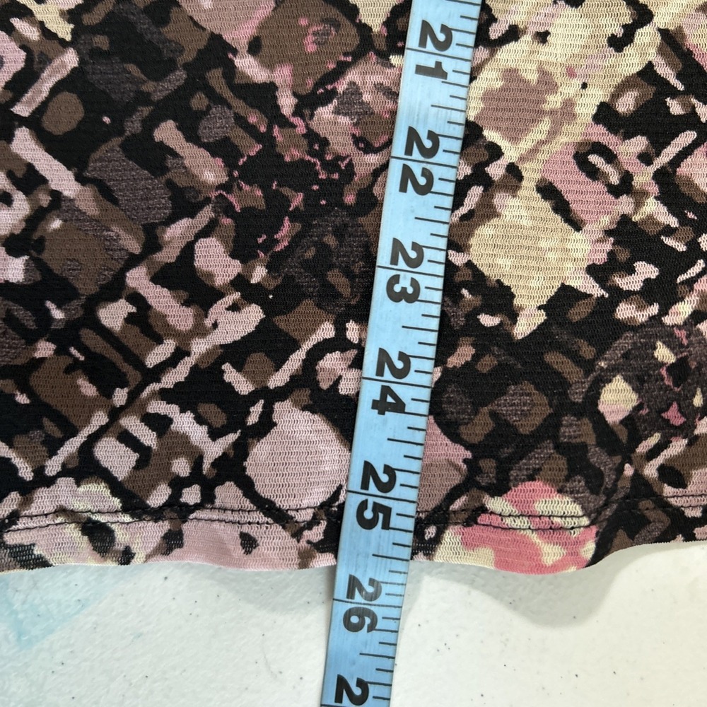 Vtg Axcess Babydoll Top Womens M Abstract Grunge Y2K Indie Sleaze Blouse - Picture 7 of 8